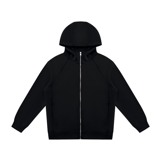 Unisex Raglan Full Zip Hoodie
